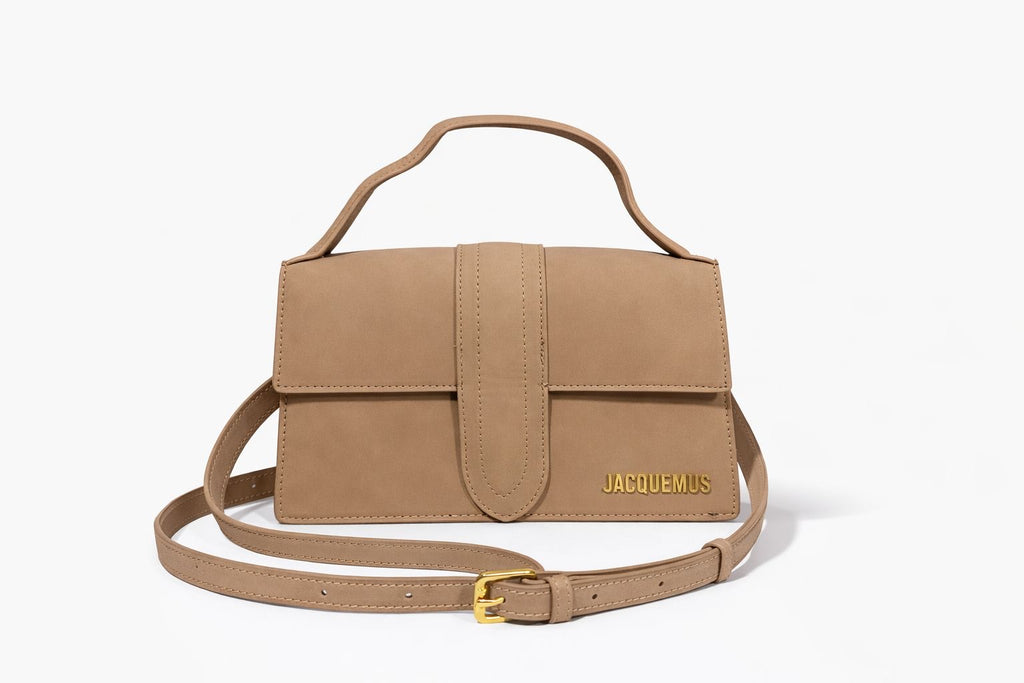 Bolso Jacquemus Le Grand Bambino - Piel Lisa en Color Beige/Camel