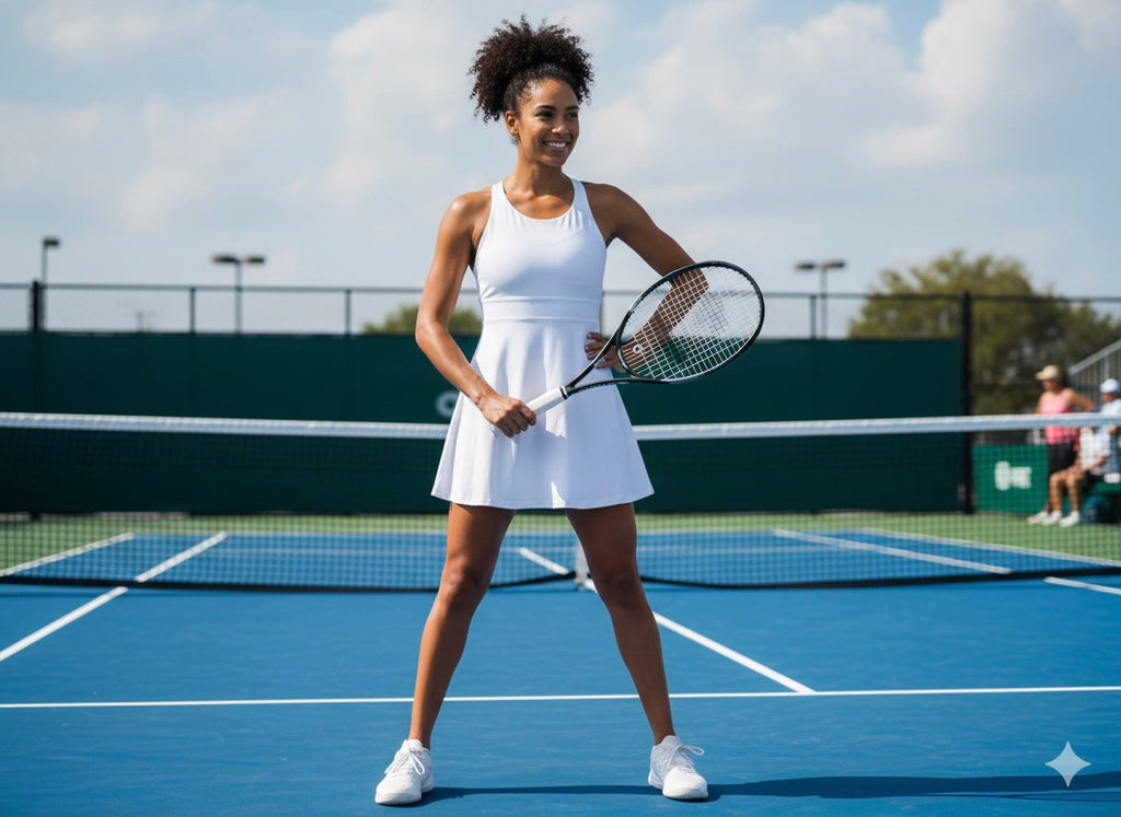"Performance Meets Elegance: El Vestido Courtside de Alo"
