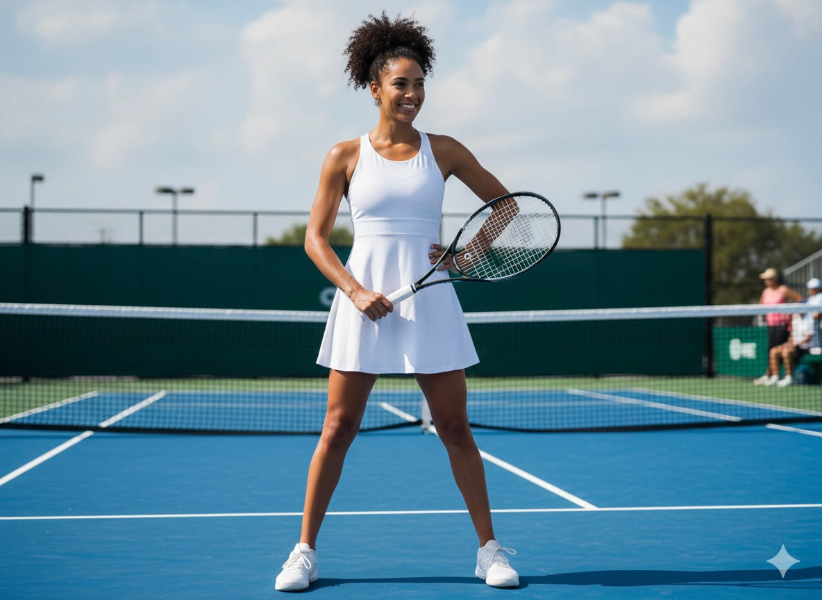 "Performance Meets Elegance: El Vestido Courtside de Alo"