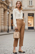 Set Coach Andy Tote & Wristlet en Lona Signature - Color Khaki/Saddle
