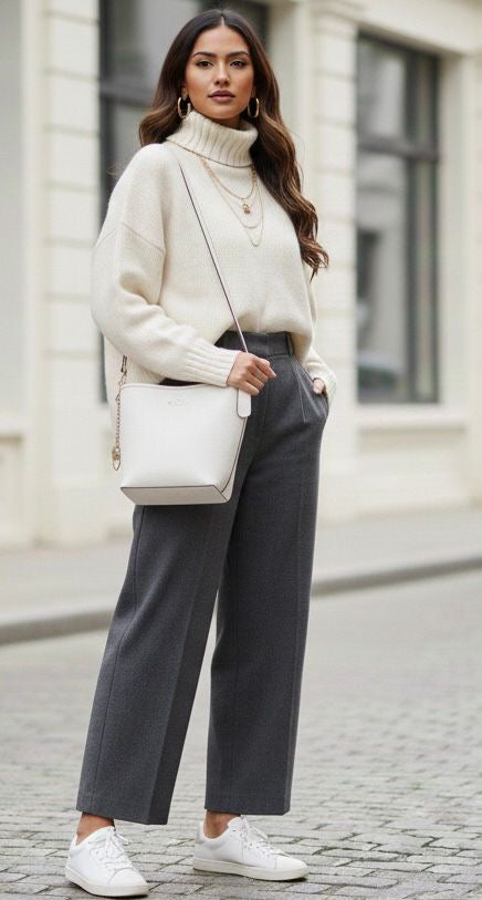 Bolso Coach Mollie Bucket Bag 22 en Piel Pebble - Blanco Chalk con Charm de Corazón