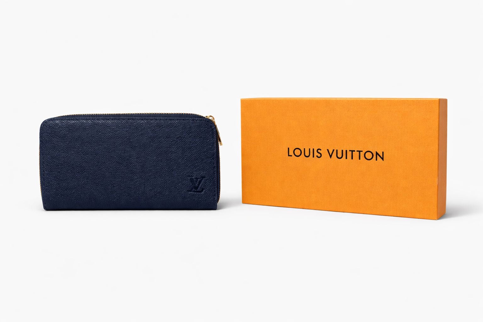 Cartera Louis Vuitton Zippy Wallet en Piel Epi - Azul Marino